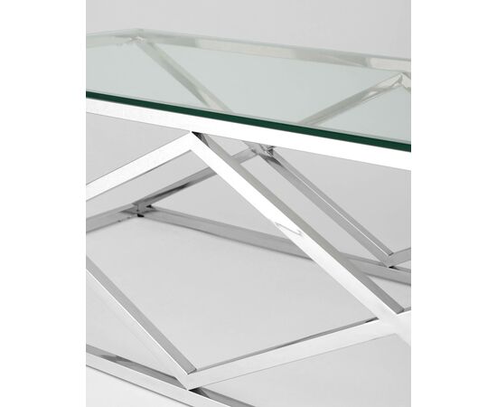 Журнальный стол 120*60 ИНСИГНИЯ серебро, изображение 4 | Интернет магазин мебели и декора LifeDekor