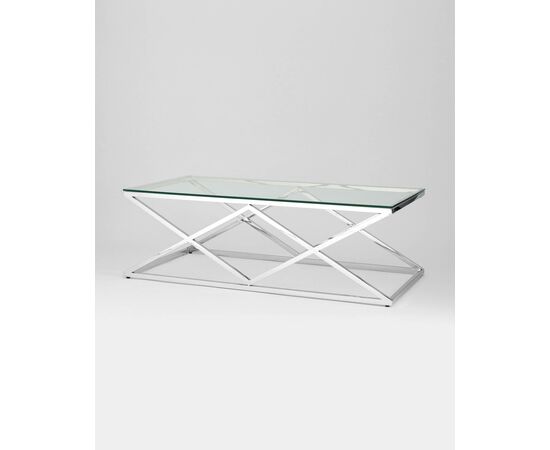 Журнальный стол 120*60 ИНСИГНИЯ серебро, изображение 2 | Интернет магазин мебели и декора LifeDekor