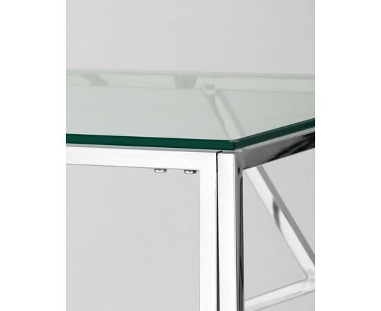 Журнальный столик 55*55 АРТ ДЕКО серебро, изображение 5 | Интернет магазин мебели и декора LifeDekor