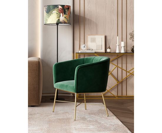 Кресло Шале велюр зеленый, изображение 13 | Интернет магазин мебели и декора LifeDekor