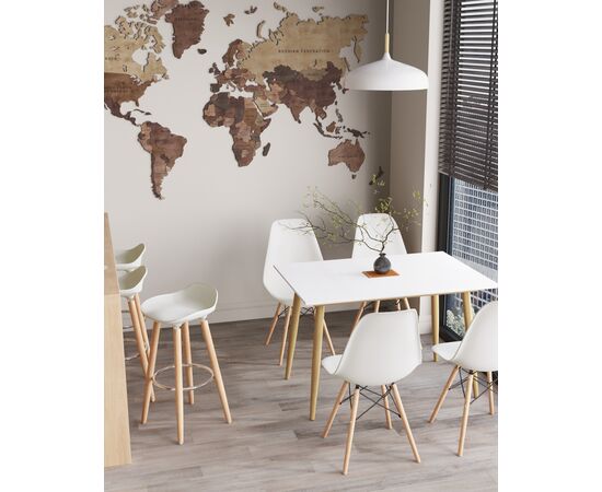 Стол обеденный Стокгольм раскладной 120-160*80 белый, изображение 8 | Интернет магазин мебели и декора LifeDekor