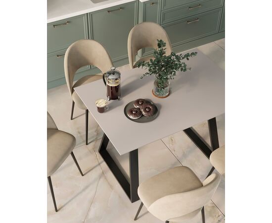 Стол обеденный Детройт раскладной 120-160*80 серый, изображение 15 | Интернет магазин мебели и декора LifeDekor