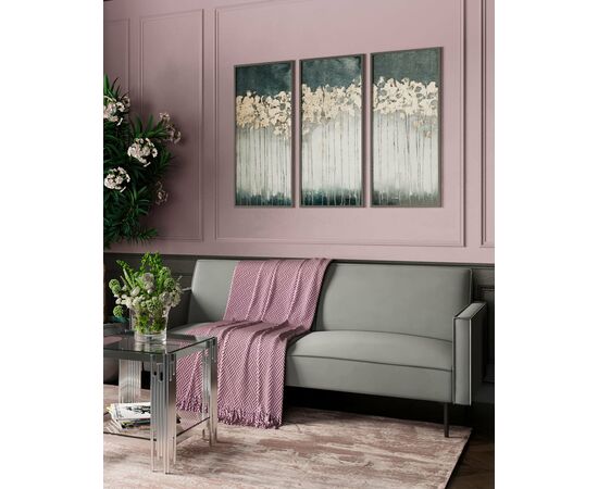 Диван прямой Кассель велюр серый, изображение 3 | Интернет магазин мебели и декора LifeDekor