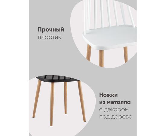 Стул Морган пластиковый белый, изображение 4 | Интернет магазин мебели и декора LifeDekor