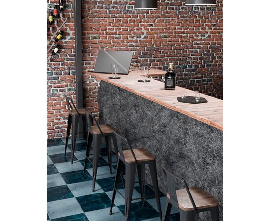 Стул барный TOLIX WOOD со спинкой черный глянцевый, изображение 3 | Интернет магазин мебели и декора LifeDekor