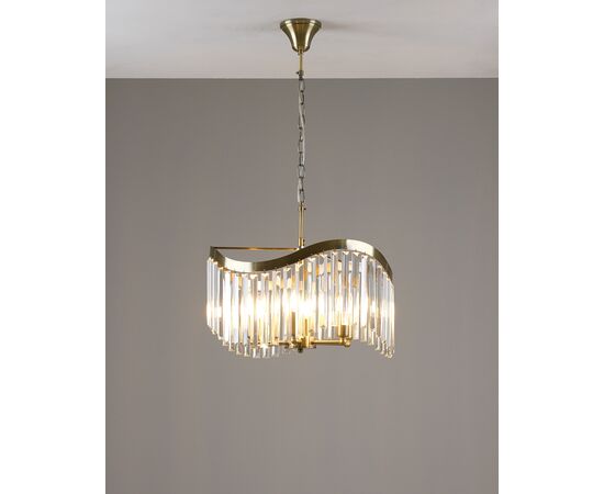 Люстра подвесная Moderli V10767-6P Wave, изображение 3 | Интернет магазин мебели и декора LifeDekor