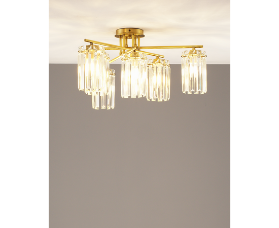 Люстра потолочная Moderli V10751-6C Everly, изображение 3 | Интернет магазин мебели и декора LifeDekor