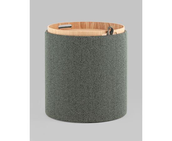 Пуф-столик с ящиком Хюгге S букле темно-серый, изображение 31 | Интернет магазин мебели и декора LifeDekor