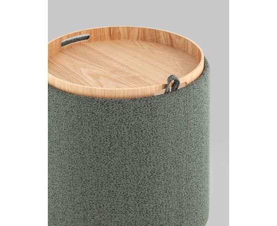 Пуф-столик с ящиком Хюгге S букле темно-серый, изображение 29 | Интернет магазин мебели и декора LifeDekor