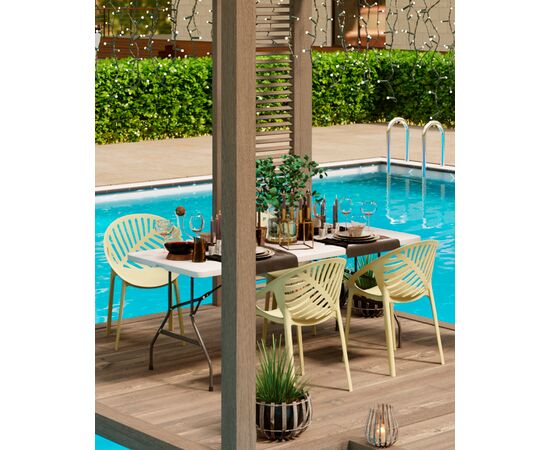 Стул Monstera пластик зеленый, изображение 8 | Интернет магазин мебели и декора LifeDekor