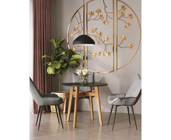 Стол обеденный Target Circle 90*90 черный, изображение 8 | Интернет магазин мебели и декора LifeDekor