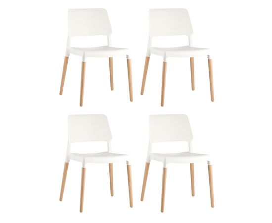 Стул BISTRO белый 4 шт., изображение 2 | Интернет магазин мебели и декора LifeDekor