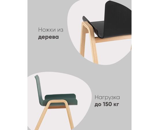 Стул Harbour зеленый, изображение 4 | Интернет магазин мебели и декора LifeDekor