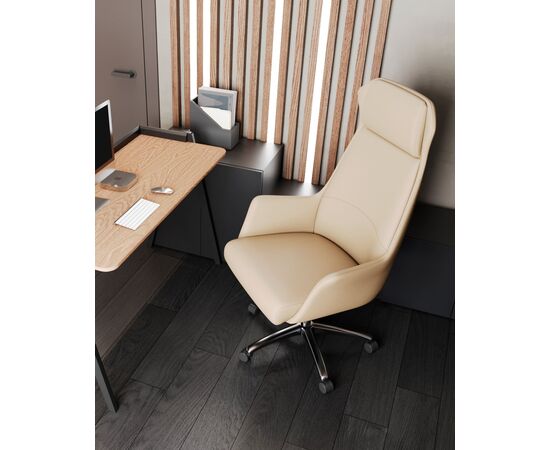 Кресло руководителя TopChairs Viking NEW бежевое, изображение 3 | Интернет магазин мебели и декора LifeDekor