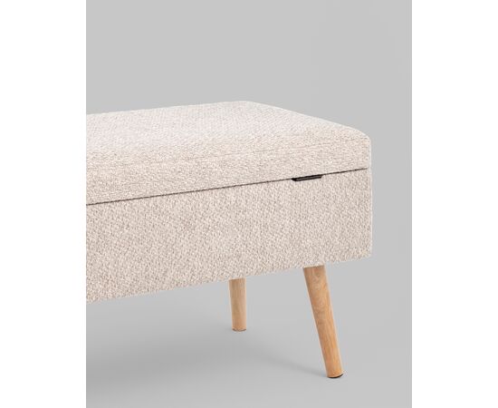 Банкетка Сторми с ящиком серо-бежевый, изображение 28 | Интернет магазин мебели и декора LifeDekor