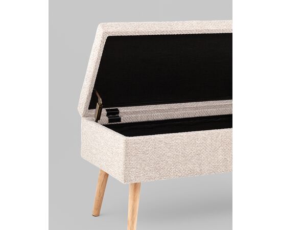 Банкетка Сторми с ящиком серо-бежевый, изображение 29 | Интернет магазин мебели и декора LifeDekor