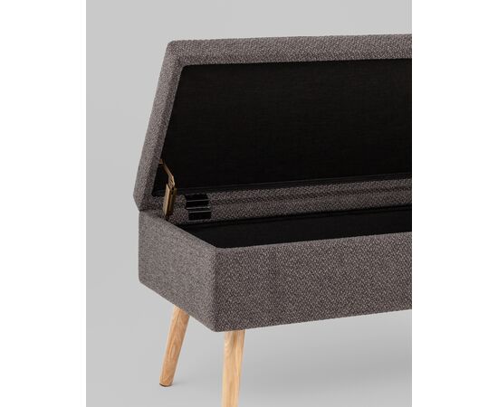 Банкетка Сторми с ящиком темно-серый, изображение 29 | Интернет магазин мебели и декора LifeDekor