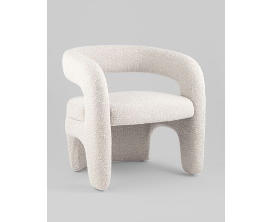 Кресло лаунж Bones жемчужный, изображение 42 | Интернет магазин мебели и декора LifeDekor