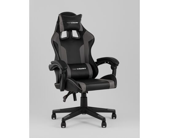 Кресло спортивное TopChairs Commander черно-серый, изображение 34 | Интернет магазин мебели и декора LifeDekor