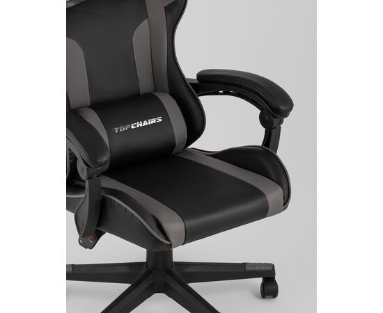Кресло спортивное TopChairs Commander черно-серый, изображение 40 | Интернет магазин мебели и декора LifeDekor