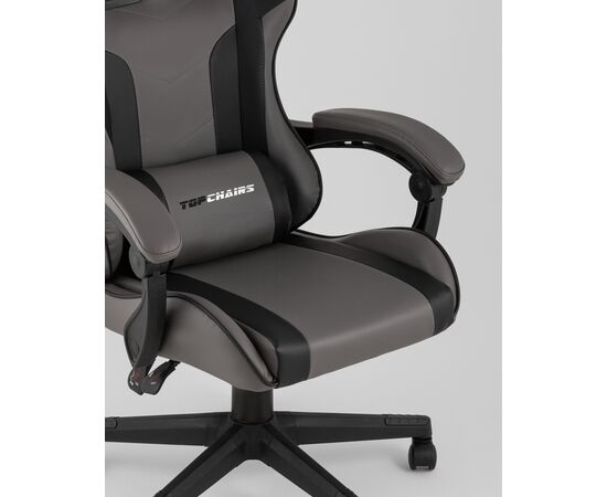 Кресло спортивное TopChairs Commander серо-черный, изображение 40 | Интернет магазин мебели и декора LifeDekor