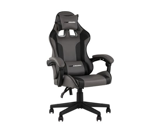 Кресло спортивное TopChairs Commander серо-черный, изображение 33 | Интернет магазин мебели и декора LifeDekor