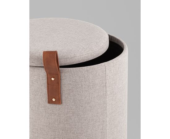 Пуф с ящиком Эркки рогожка S серый, изображение 24 | Интернет магазин мебели и декора LifeDekor