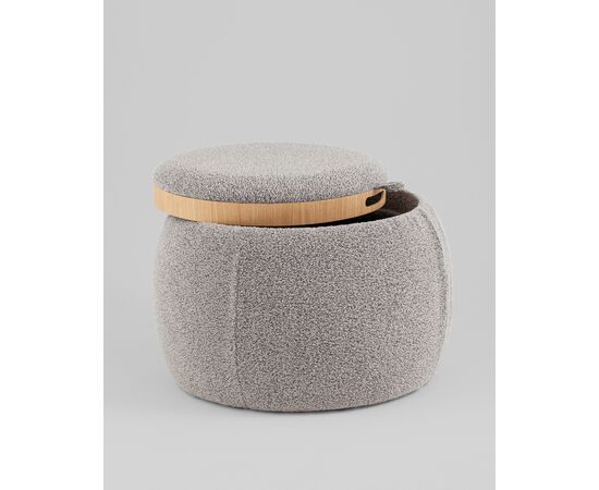 Пуф-столик Люкке с ящиком серый, изображение 28 | Интернет магазин мебели и декора LifeDekor