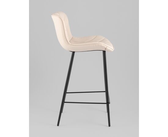 Стул барный Vault экокожа светло-серый, изображение 38 | Интернет магазин мебели и декора LifeDekor