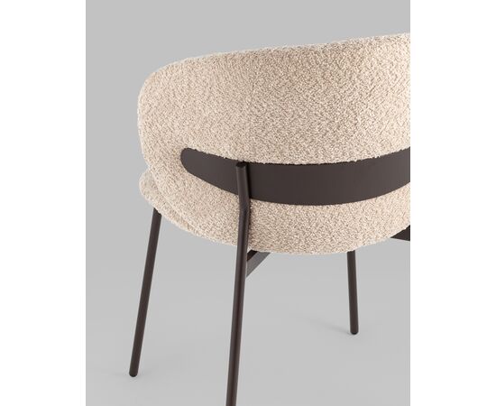 Стул Блейз букле капучино каркас серо-коричневый, изображение 41 | Интернет магазин мебели и декора LifeDekor