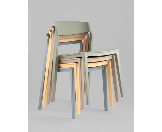 Стул Moris пластик бледно-желтый, изображение 27 | Интернет магазин мебели и декора LifeDekor