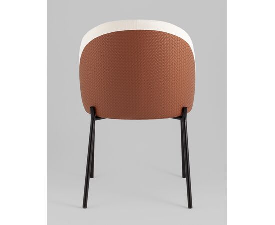 Стул обеденный Adelinde бежевый с коричневой экокожей, изображение 39 | Интернет магазин мебели и декора LifeDekor