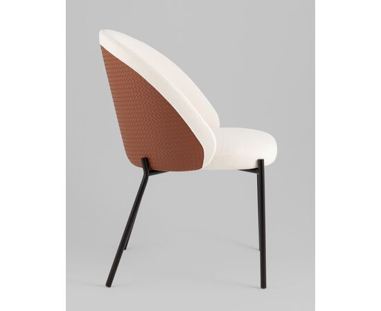 Стул обеденный Adelinde бежевый с коричневой экокожей, изображение 38 | Интернет магазин мебели и декора LifeDekor