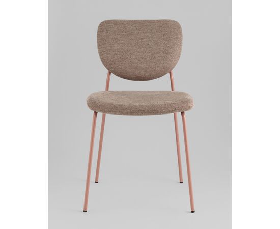 Стул обеденный Gigi шенилл коричневый розовые ножки, изображение 35 | Интернет магазин мебели и декора LifeDekor