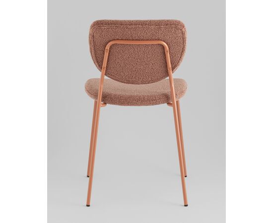 Стул обеденный Gigi коричневый букле розовые ножки, изображение 37 | Интернет магазин мебели и декора LifeDekor