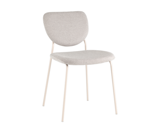 Стул обеденный Gigi шенилл серый белые ножки, изображение 33 | Интернет магазин мебели и декора LifeDekor