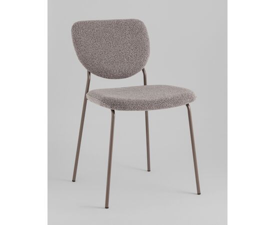 Стул обеденный Gigi тёмно-серый букле серые ножки, изображение 34 | Интернет магазин мебели и декора LifeDekor