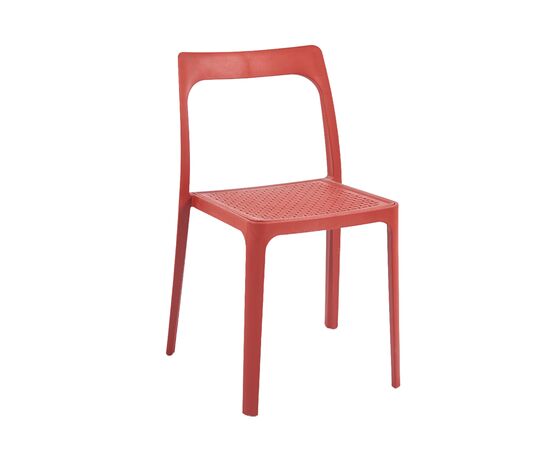 Стул обеденный Marty пластиковый красный, изображение 2 | Интернет магазин мебели и декора LifeDekor