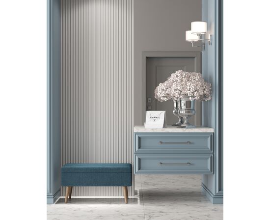 Банкетка Сторми с ящиком темно-синий, изображение 29 | Интернет магазин мебели и декора LifeDekor