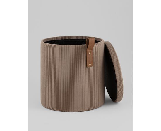 Пуф Руни S с ящиком вельвет коричневый, изображение 23 | Интернет магазин мебели и декора LifeDekor