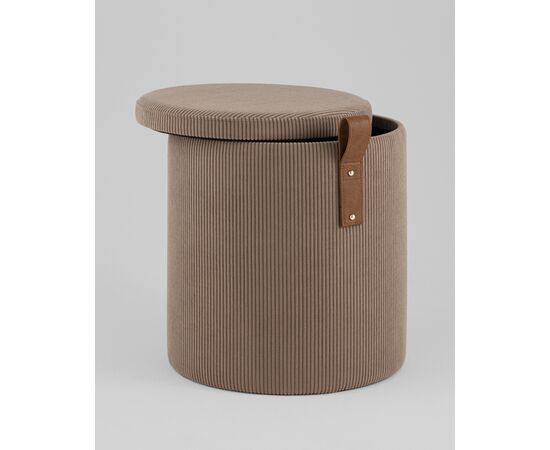 Пуф Руни S с ящиком вельвет коричневый, изображение 25 | Интернет магазин мебели и декора LifeDekor