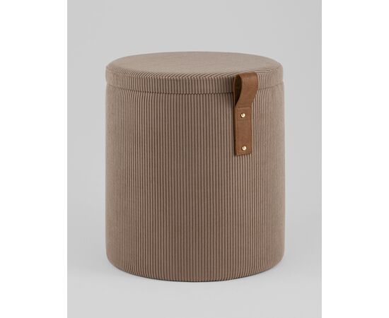 Пуф Руни S с ящиком вельвет коричневый, изображение 22 | Интернет магазин мебели и декора LifeDekor