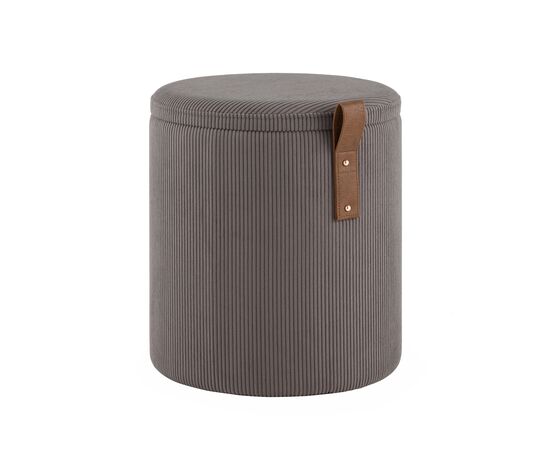 Пуф Руни S с ящиком вельвет тёмно-серый, изображение 21 | Интернет магазин мебели и декора LifeDekor