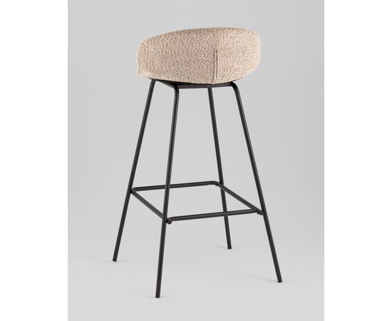 Стул барный Nita букле кофейный, изображение 30 | Интернет магазин мебели и декора LifeDekor