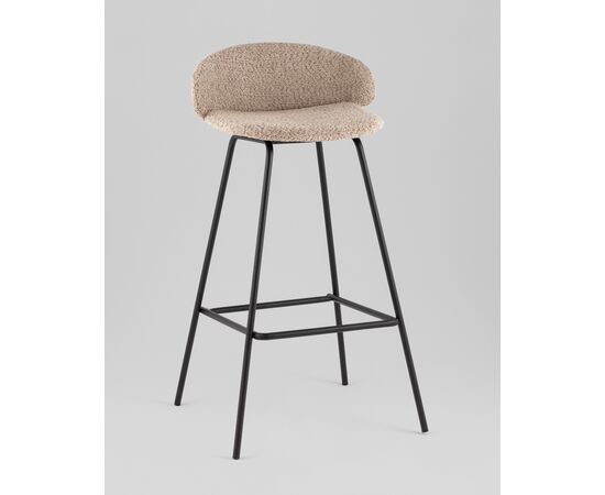 Стул барный Nita букле кофейный, изображение 26 | Интернет магазин мебели и декора LifeDekor