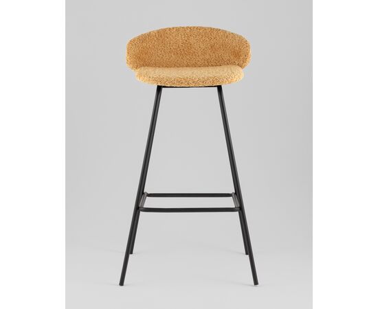 Стул барный Nita букле охра, изображение 29 | Интернет магазин мебели и декора LifeDekor