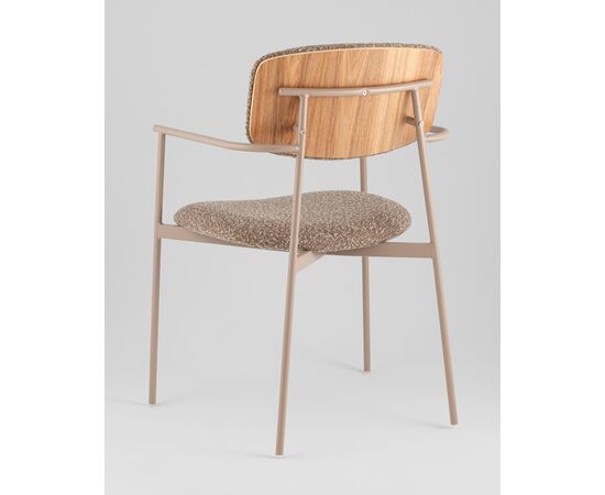 Стул Doe коричневый бежевые ножки, изображение 32 | Интернет магазин мебели и декора LifeDekor