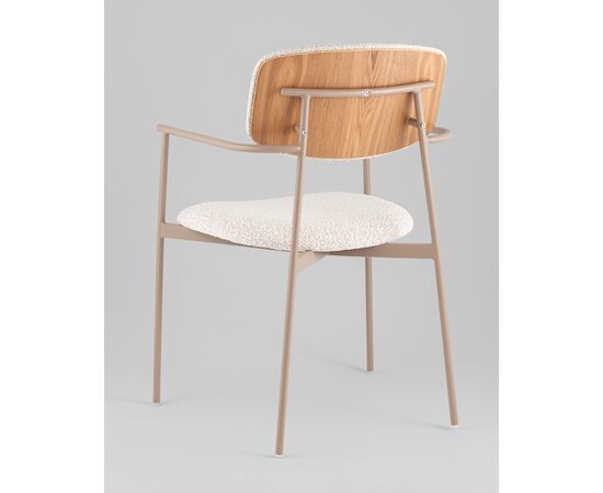 Стул Doe светло-бежевый бежевые ножки, изображение 30 | Интернет магазин мебели и декора LifeDekor