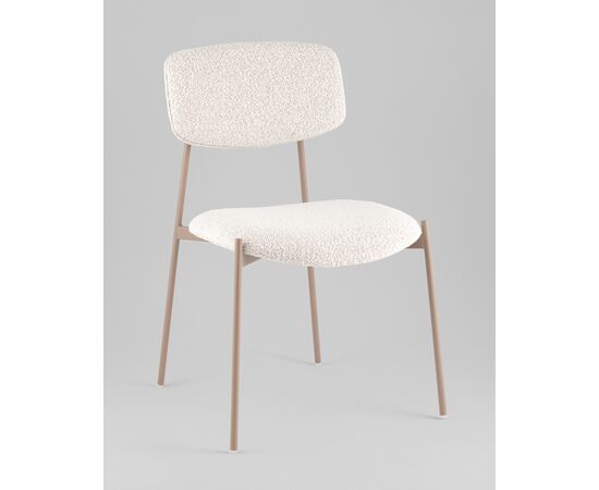 Стул Doe без подлокотников светло-бежевый бежевые ножки, изображение 26 | Интернет магазин мебели и декора LifeDekor