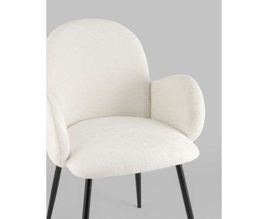 Стул обеденный Wave букле белый, изображение 34 | Интернет магазин мебели и декора LifeDekor